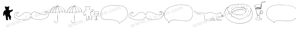 Little pinky doodles字体转换